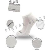 Steppe Berry 6'lı Kadın Pilates Yoga Çorabı - Beyaz - 36 - 39