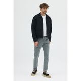 Steppe Rider Erkek Triko Örme Fermuarlı Bol Kesim Boxy Fit Ceket Gömlek Overshirt - Dropsuz - 0 - Siyah - XL