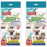 Stepy Class Tüy Toplayıcı 1+2 Rulo 50 Yaprak + 2 Yedek x 2 Set - Beyaz