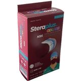 Steraplus Bordo FFP2 5 Katmanlı Telli N95 10'lu Maske