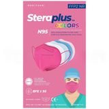 Steraplus Colors FFP2 N95 Tekli Paketlenmiş Pembe Koruyucu Maske 10'lu