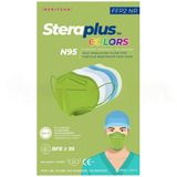 Steraplus Colors FFP2 N95 Tekli Paketlenmiş Yeşil Koruyucu Maske 10'lu