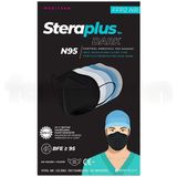 Steraplus Dark FFP2 N95 Tekli Paketlenmiş Siyah Koruyucu Maske 10'lu