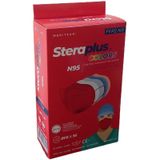 Steraplus Kırmızı FFP2 5 Katmanlı Telli N95 10'lu Maske