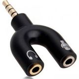 Stereo 3.5mm Aux Cep Telefonu Kulaklık Ve Mikrofon Ayırıcı