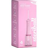 Steriball Oral Irrigator Ağız Duşu Lila - 4 Temizlik Modu; 360 ° Dönebilen Başlık; 0,60 mm Ince Su Akışı; Yüksek Frekanslı Su Darbesi - Pembe