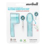 STERIBALL ŞARJLI PİLLİ DİŞ FIRÇALARI İÇİN HİJYENİK DİŞ FIRÇASI KORUMA KABI-2'Lİ AÇIK SİYAH X 2