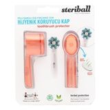 STERIBALL ŞARJLI PİLLİ DİŞ FIRÇALARI İÇİN HİJYENİK DİŞ FIRÇASI KORUMA KABI-2'Lİ TURUNCU X 2