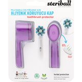 Steriball Şarjlı ve Pilli Diş Fırçaları Için Hijyenik Diş Fırçası Koruma Kabı-2'li Mor x 2