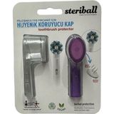 Steriball Şarjlı Ve Pilli Diş Fırçaları İçin Hijyenik Diş Fırçası Koruma Kabı-2'Li Mor