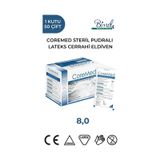 Steril Cerrahi Lateks Pudralı Eldiven 8 Beden 50 Çift