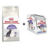 Sterilised Kısır Kedi Maması 15 Kg + 12 Adet Royal Canin Sterilised Gravy Yaş Kedi Maması 85 gr 3182550777308-8151