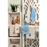 Sternen Glanz 6 Lı Muffak Havlusu Seti 40X60 - Marine - 40 x 60 cm