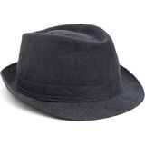 Stetson Antrasit Erkek Keten Şapka - Koyu Gri - 61