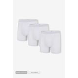 Steve Wolls Erkek Beyaz 3’Lü Uzun Paça Bambu Boxer - 25201 Beyaz 2XL