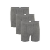 Steve Wolls Erkek Gri 3’Lü Uzun Paça Bambu Boxer - 25201 Gri M