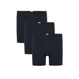 Steve Wolls Erkek Lacivert 3’Lü Uzun Paça Bambu Boxer - 25201 Lacivert M