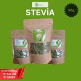 Stevia Şeker Otu Kullanıma Hazır 200 gr Yaprak ve 200 gr Yeşil Toz - 1 Adet