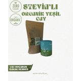 Stevia Türkiye Stevialı Şeker Otu Katkılı Yeşil Çay Form Çayı 150 gr - Bitki Çayı