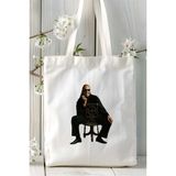 Stevie Wonder Baskılı Bez Çanta Kişiye Özel Model 1
