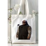 Stevie Wonder Baskılı Bez Çanta Kişiye Özel Model 2