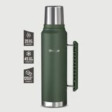 Stevig 1 Camper Klasik Kulplu Sızdırmaz Çelik Termos 1.2 LT Green ST-254 - Yeşil - 1,2 lt
