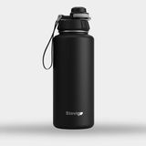 Stevig 1 Hand Leak-Proof Sızdırmaz Çelik Termos 1000 ml Black ST-210 - 1 lt - Siyah