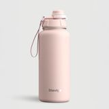 Stevig 1 Hand Leak-Proof Sızdırmaz Çelik Termos 1000 ml Icy Pınk ST-219 - Pembe - 1 lt