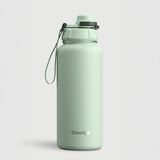 Stevig 1 Hand Leak-Proof Sızdırmaz Çelik Termos 1000 ml Smoke Green ST-218 - Su Yeşili - 1 lt