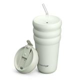Stevig 3 Bubble Two-Cap Straw Tumbler Çelik Termos 600 Mililitre Lightest Sky ST-247