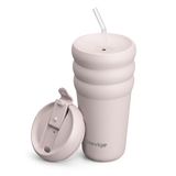Stevig 3 Bubble Two-Cap Straw Tumbler Çelik Termos 600 Mililitre Soft Quartz ST-248