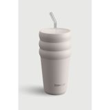 Stevig 3 Bubble Two-Cap Straw Tumbler Çelik Termos 600 ML Crushed Rock ST-244