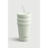 Stevig 3 Bubble Two-Cap Straw Tumbler Çelik Termos 600 ML Lightest Sky ST-247