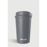 Stevig 4 Work Flip Open Coffee Mug Çelik Termos 400 ML Grey ST-251