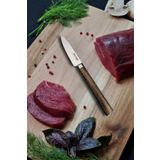 Stevig Blackwood Dovme Celik Sebze Ve Mutfak Bicagi Kahverengi 8,5 Cm St-400.019