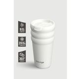 Stevig Bubble Çelik Termos 600 ml ST-249 White Stone