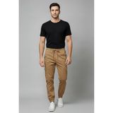 STG Erkek Jogger Kargo Pantolon Lastikli Bel Bağcıklı Cep Detaylı Slim Fit Günlük - Camel