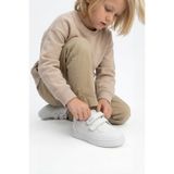 Sthapy Vaden Ortopedik Cırtlı Günlük Kız-Erkek Çocuk Beyaz Sneaker Spor Ayakkabısı 26-35 Numara