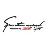 Sti Sports Mind Oto Sticker 30 cm x 11 cm yazı 473