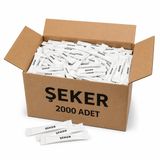 Stick Beyaz Toz Şeker 2000 Adet