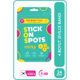 Stick On Spots S.O.S Mixy - 24 Adet Farklı Boylarda Sivilce/Akne Bandı- Pimple Patch-Hidrokolloid Bant