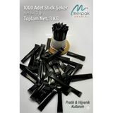 Stick Şeker 3 Gr X 1000'Li Siyah Baskılı Toz Şeker