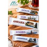 Stick Şeker Şehirler Baskılı 3 Gr X 1000 Adet Renkli Baskılı Çubuk Şeker Net 3 Kg