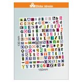 Sticker Adresim Mini Harfler Sticker Seti 156 Adet Harf- Ajanda - Bullet Journal Için Uygun Set
