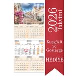 Sticker Art 2026 5 Aylık Gemici Takvimi Denizci Duvar Takvimi 33x77,5 cm