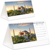 Sticker Art 2026 Dünya Harikaları Piramit Masaüstü Takvim 21 x 17 cm