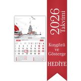 Sticker Art 2026 Gemici Denizci Duvar Takvimi 33 x 47,5 cm Ekonomik Ucuz Tek Parça Spiralli