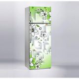 Sticker Art Buzdolabı Sticker Kaplama Dolap Kaplama Etiketi 3D Çiçek Kelebek Arkaplan