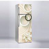 Sticker Art Buzdolabı Sticker Kaplama Dolap Kaplama Etiketi 3D Golden Yuvarlak