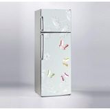 Sticker Art Buzdolabı Sticker Kaplama Dolap Kaplama Etiketi 3D Kelebek